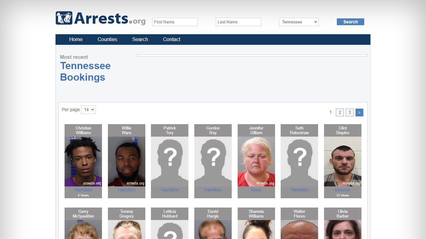 Tennessee Arrests and Inmate Search